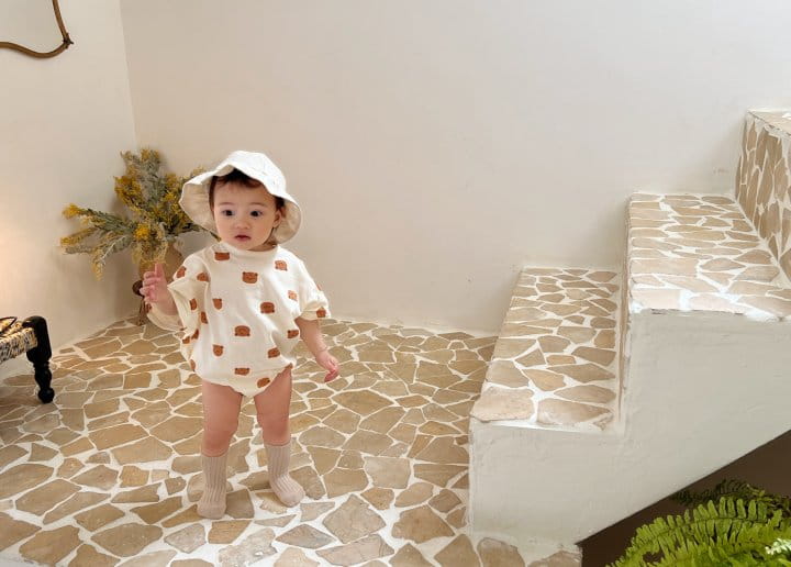 Bebe Nine - Korean Baby Fashion - #babygirlfashion - Pum Bear Body Suit - 6