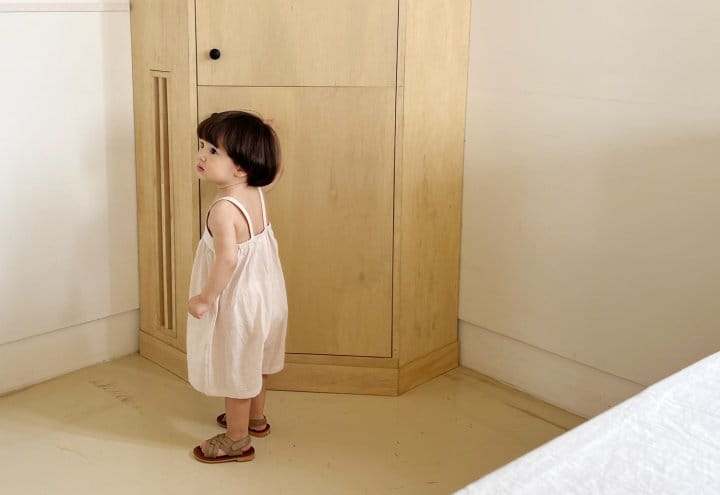 Bebe Nine - Korean Baby Fashion - #babygirlfashion - Daisy Wide Dungarees - 6