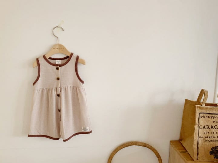 Bebe Nine - Korean Baby Fashion - #babylifestyle - Choco Latte Body Suit - 10