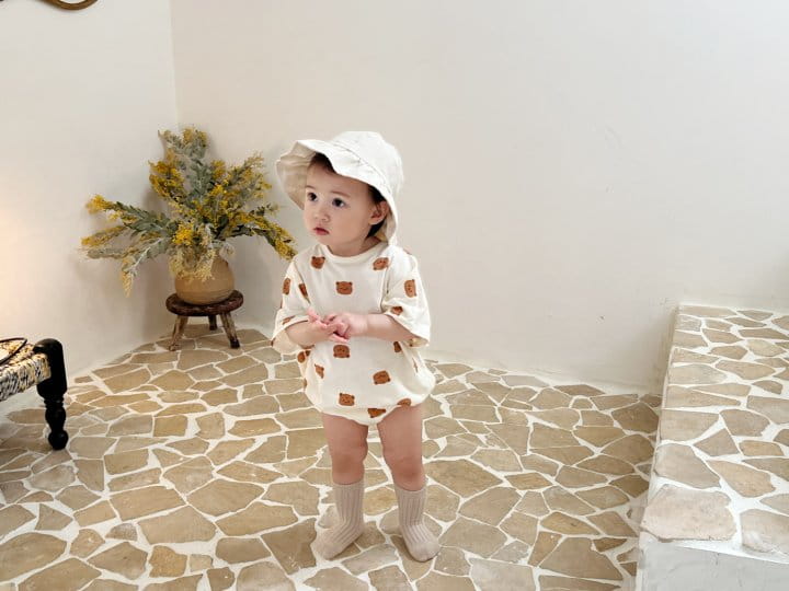 Bebe Nine - Korean Baby Fashion - #babylifestyle - Pum Bear Body Suit - 7