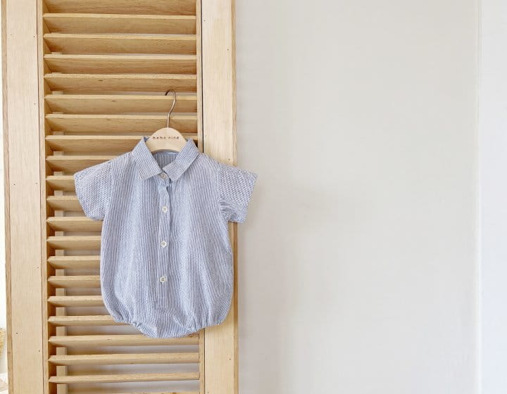 Bebe Nine - Korean Baby Fashion - #babylifestyle - Willy Collar Body Suit - 5