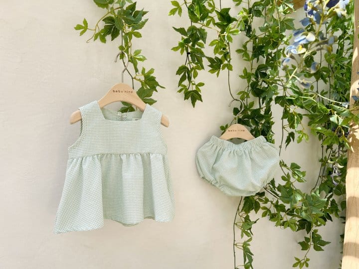 Bebe Nine - Korean Baby Fashion - #babyoninstagram - Clemen Top Bottom Set - 3