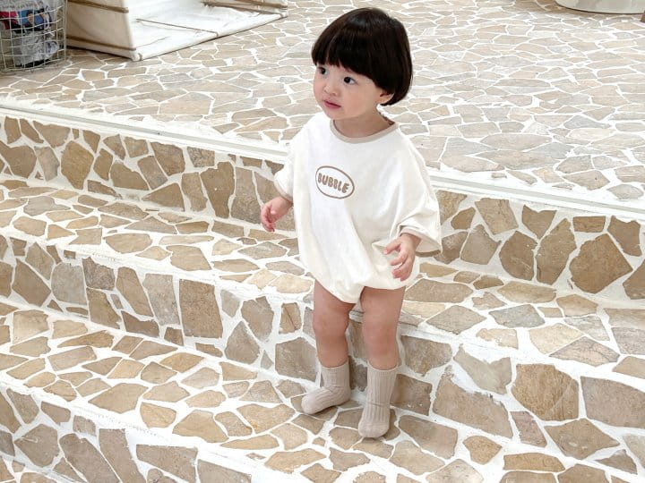 Bebe Nine - Korean Baby Fashion - #babyoninstagram - Bubble Color Body Suit - 9