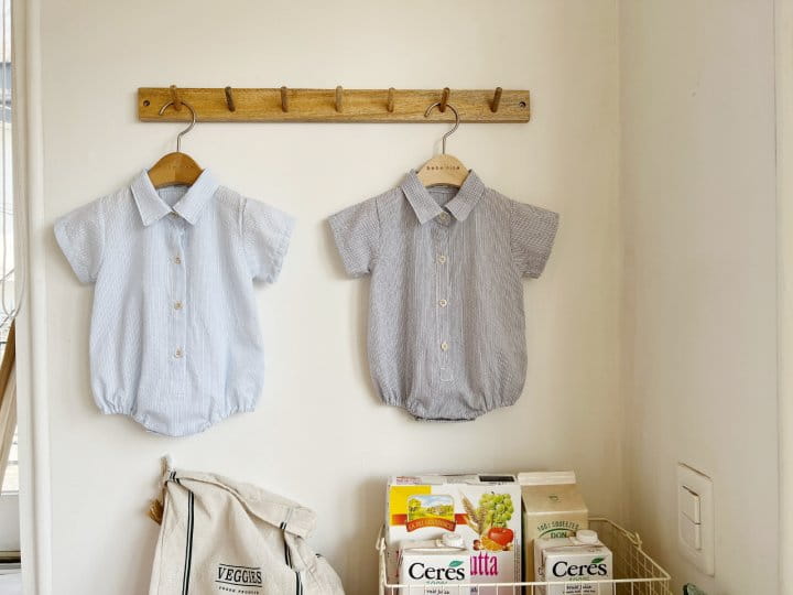 Bebe Nine - Korean Baby Fashion - #babyootd - Willy Collar Body Suit - 7