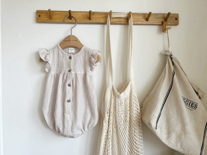 Bebe Nine - Korean Baby Fashion - #babyootd - Frill Button Body Suit - 6