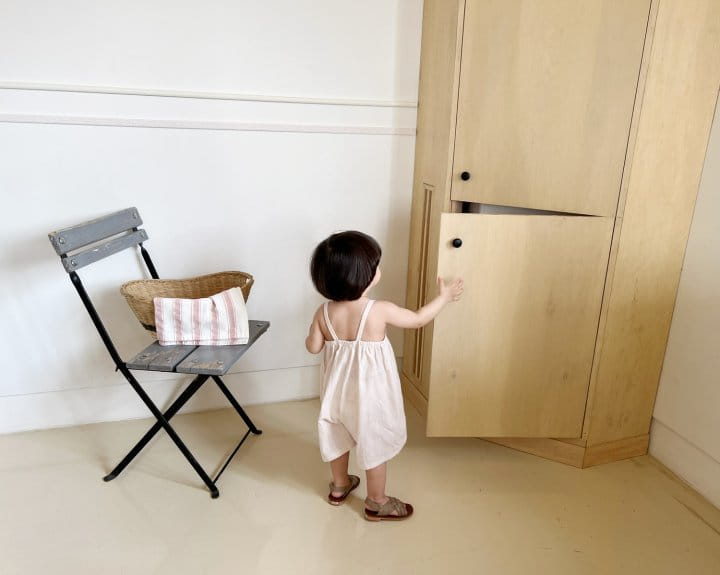 Bebe Nine - Korean Baby Fashion - #babyootd - Daisy Wide Dungarees - 9