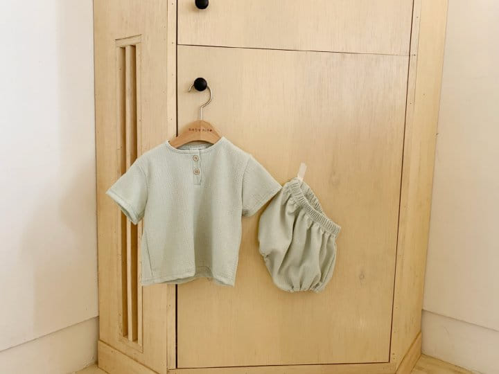 Bebe Nine - Korean Baby Fashion - #babyoutfit - Wave Bloomers Top Bottom Set - 7