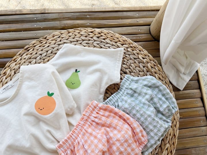 Bebe Nine - Korean Baby Fashion - #babyootd - Vita Bloomers Top Bottom Set - 4