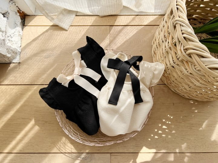 Bebe Nine - Korean Baby Fashion - #babyoutfit - Angel Ribbon Body Suit - 7