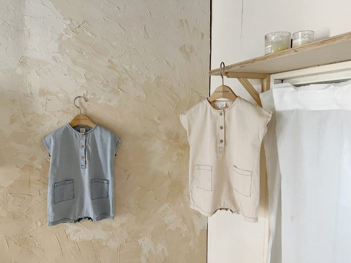 Bebe Nine - Korean Baby Fashion - #babywear - Denim Loder Body Suit - 2