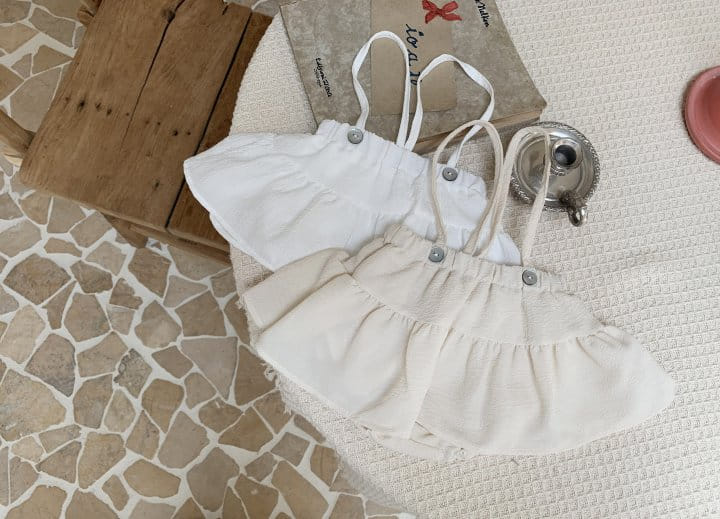 Bebe Nine - Korean Baby Fashion - #babywear - Yoru Kan Kan Dungarees Skirt - 2