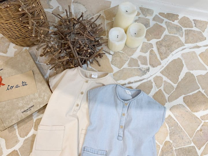 Bebe Nine - Korean Baby Fashion - #onlinebabyboutique - Denim Loder Body Suit - 4