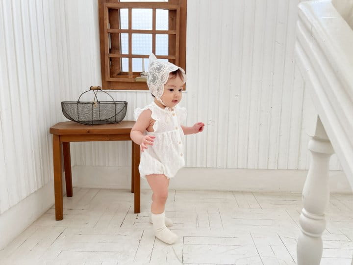 Bebe Nine - Korean Baby Fashion - #onlinebabyshop - Frill Button Body Suit - 11