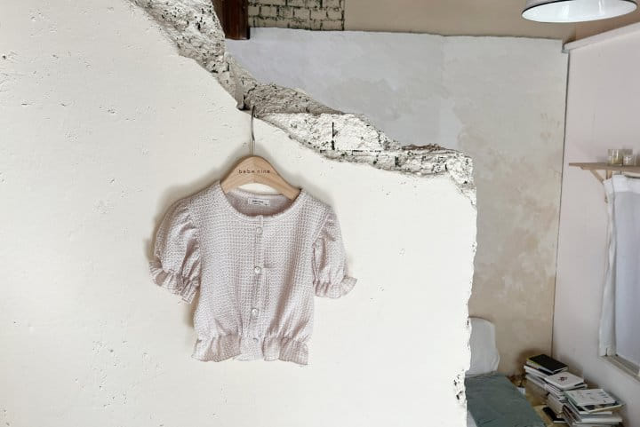 Bebe Nine - Korean Baby Fashion - #onlinebabyshop - Edgr Frill Cardigan - 7