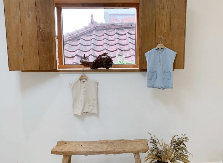 Bebe Nine - Korean Baby Fashion - #smilingbaby - Denim Loder Body Suit - 5