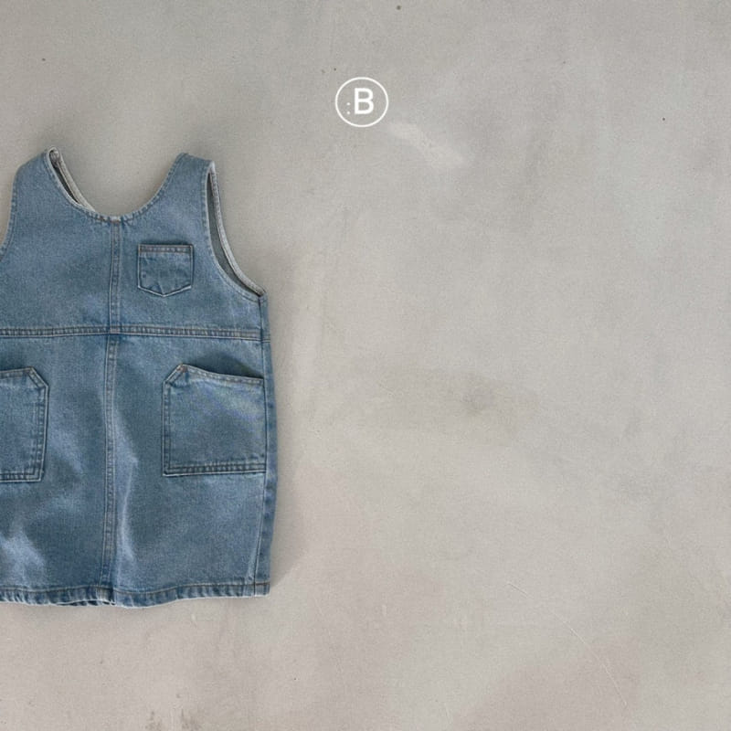 Bella Bambina - Korean Baby Fashion - #babyoninstagram - Bebe Elf Denim One-Piece - 3