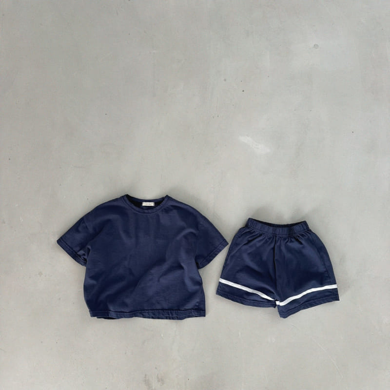 Bella Bambina - Korean Children Fashion - #magicofchildhood - Yom Piping Top Bottom Set - 3