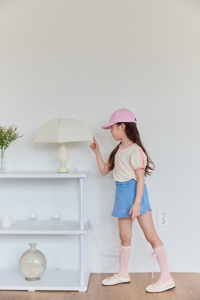 Berry Berry - Korean Children Fashion - #designkidswear - Ribbon World Tee - 3