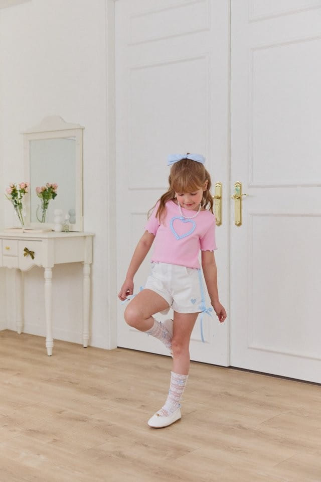Berry Berry - Korean Children Fashion - #designkidswear - Heart Con Pants - 4