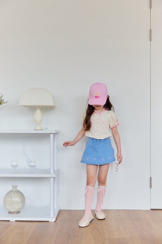 Berry Berry - Korean Children Fashion - #fashionkids - Ribbon World Tee - 5