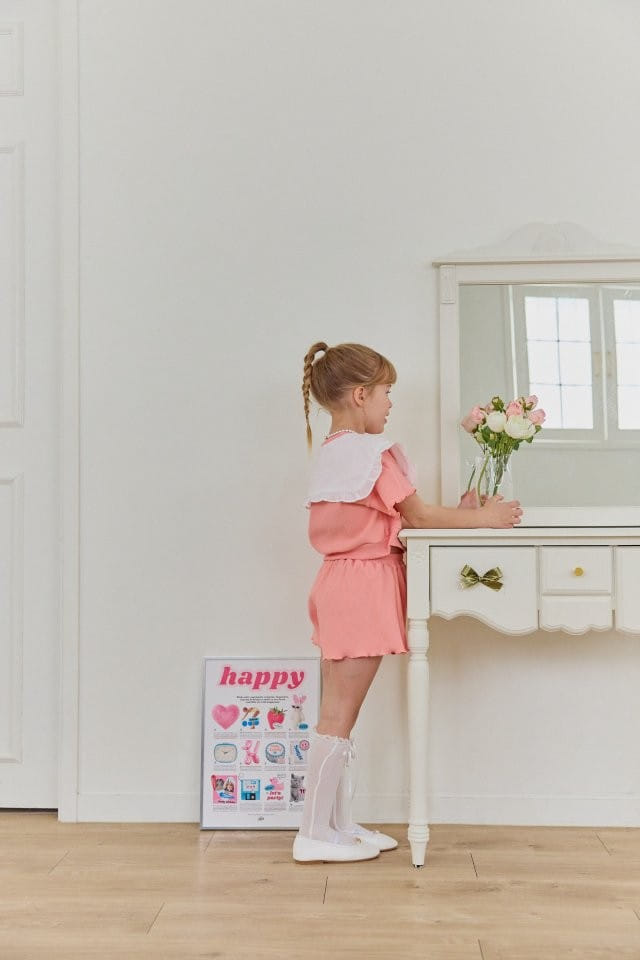 Berry Berry - Korean Children Fashion - #littlefashionista - Waffle Top Bottom Set - 11