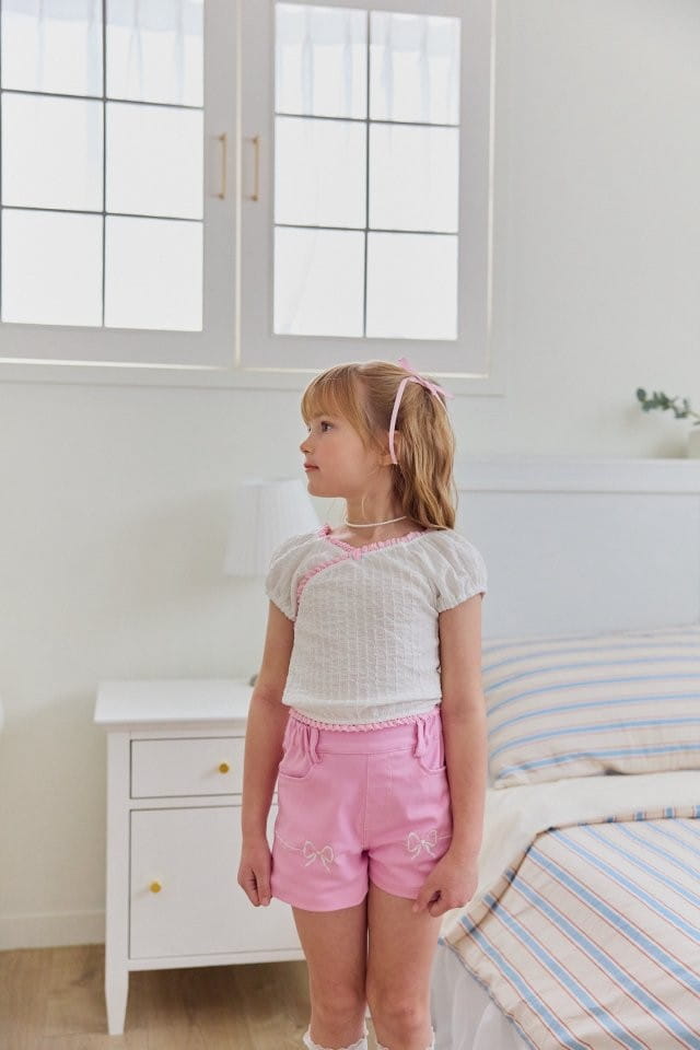 Berry Berry - Korean Children Fashion - #prettylittlegirls - Ribbon Line Pants - 7