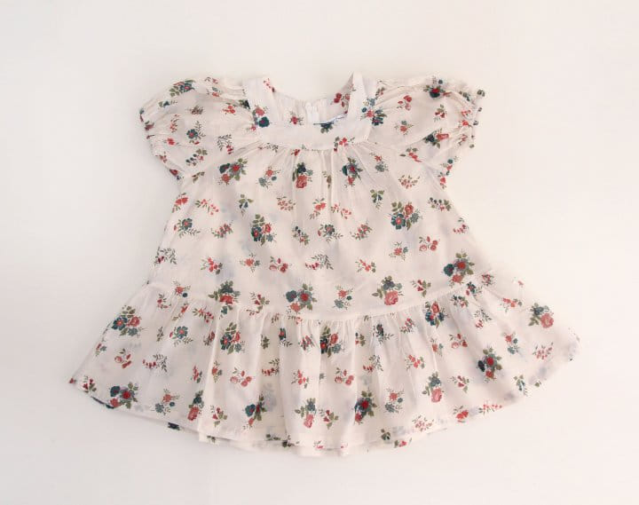 Bienvenu - Korean Children Fashion - #kidzfashiontrend - Square Long One-Piece - 4