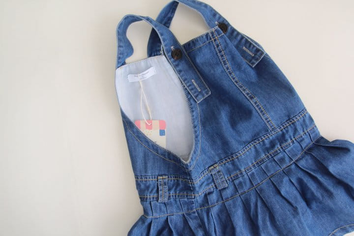 Bienvenu - Korean Children Fashion - #childrensboutique - Denim Dungarees One-Piece - 7