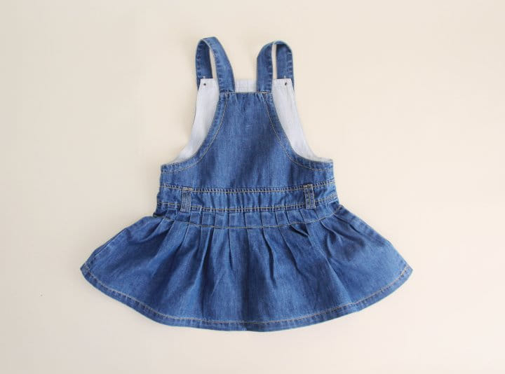 Bienvenu - Korean Children Fashion - #designkidswear - Denim Dungarees One-Piece - 8