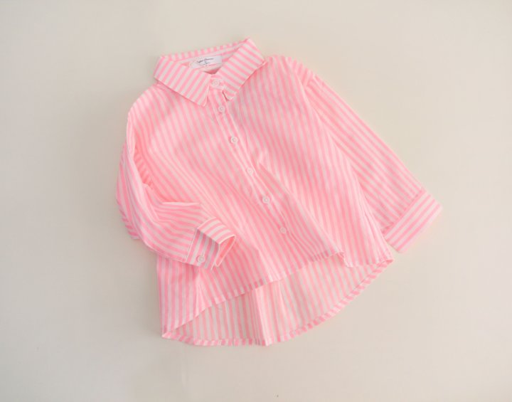 Bienvenu - Korean Children Fashion - #fashionkids - Neon Orange Shirt - 7
