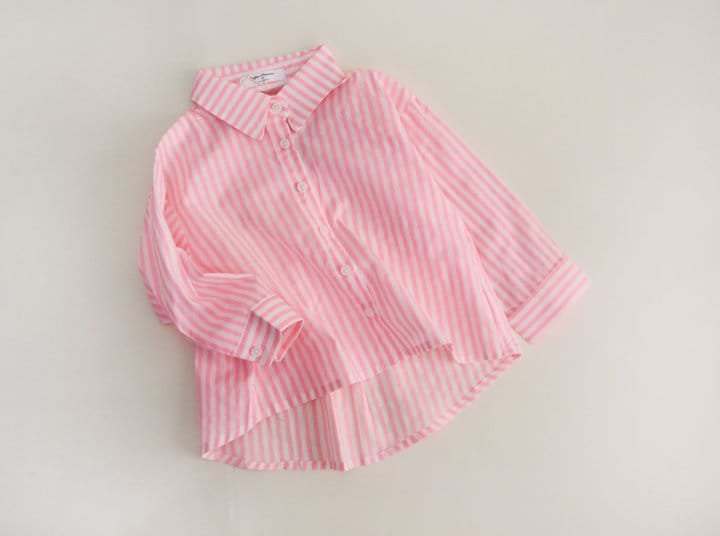 Bienvenu - Korean Children Fashion - #kidsshorts - Neon Orange Shirt - 8