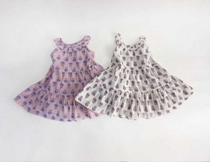 Bienvenu - Korean Children Fashion - #littlefashionista - Sleeveles Frill Kan Kan One-Piece - 7
