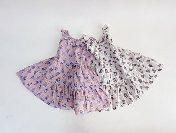 Bienvenu - Korean Children Fashion - #magicofchildhood - Sleeveles Frill Kan Kan One-Piece - 8