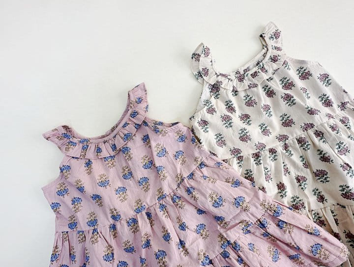 Bienvenu - Korean Children Fashion - #minifashionista - Sleeveles Frill Kan Kan One-Piece - 9