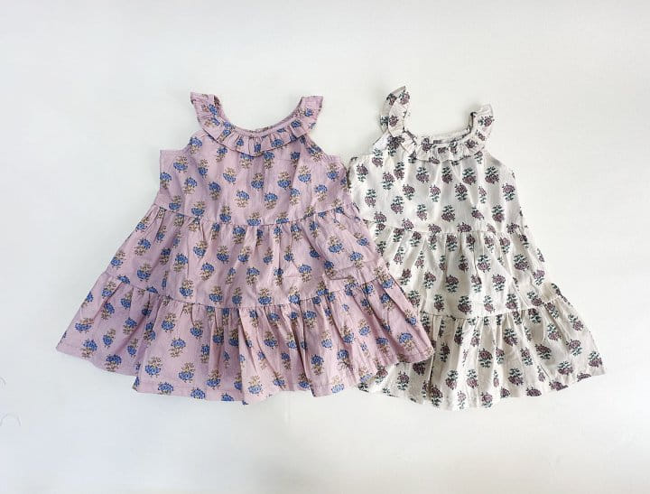 Bienvenu - Korean Children Fashion - #prettylittlegirls - Sleeveles Frill Kan Kan One-Piece - 10