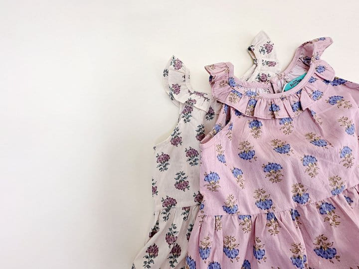Bienvenu - Korean Children Fashion - #todddlerfashion - Sleeveles Frill Kan Kan One-Piece - 11
