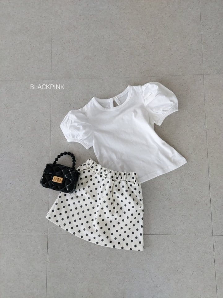 Black Pink - Korean Children Fashion - #childofig - Joy Puff Tee - 6