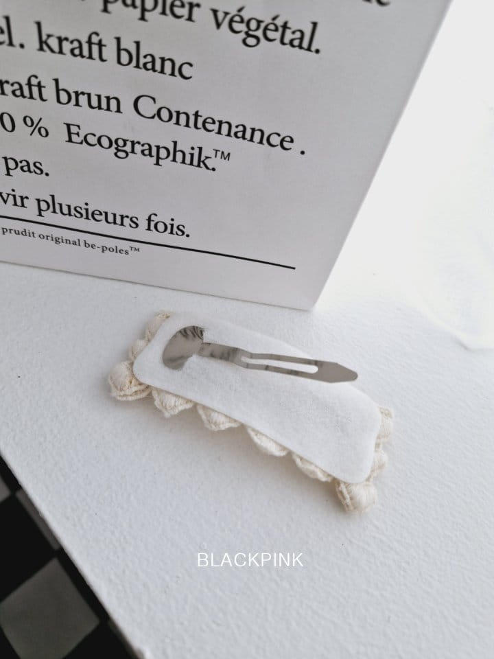 Black Pink - Korean Children Fashion - #childofig - Square Lace Pin - 6