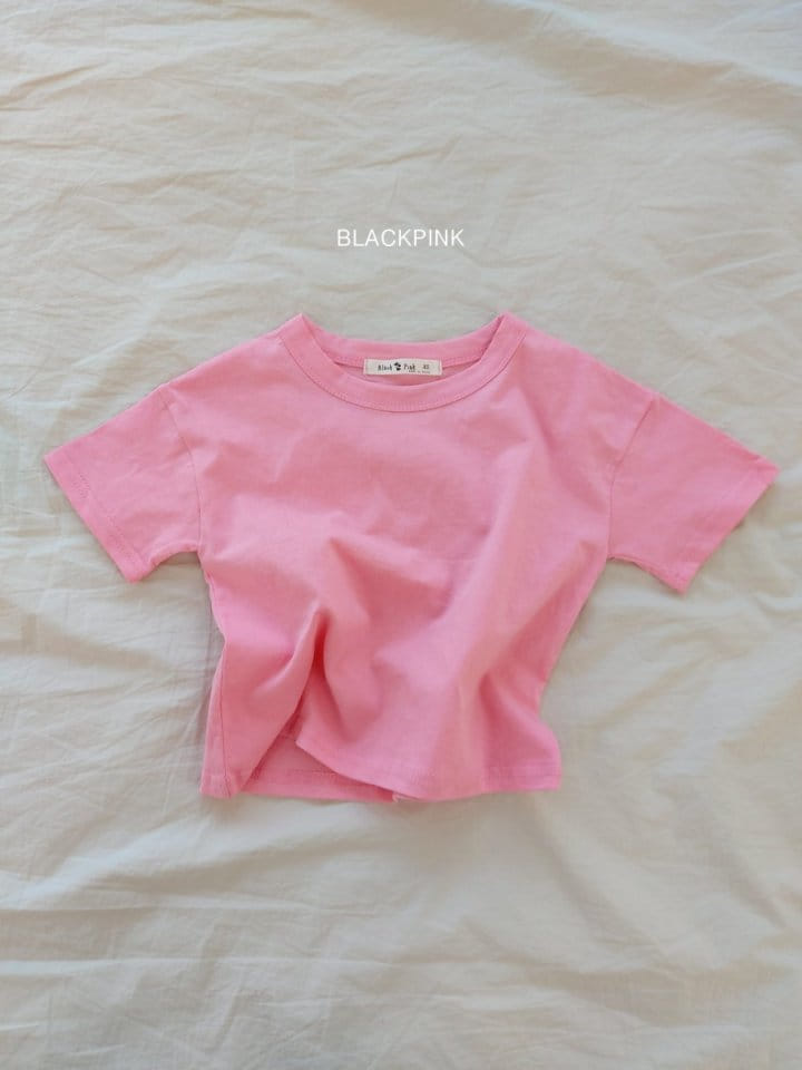 Black Pink - Korean Children Fashion - #discoveringself - Basic Single Short Sleeve Tee - 8
