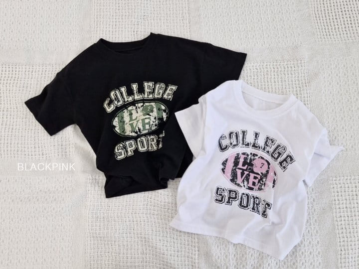 Black Pink - Korean Children Fashion - #discoveringself - Love Single Tee - 3