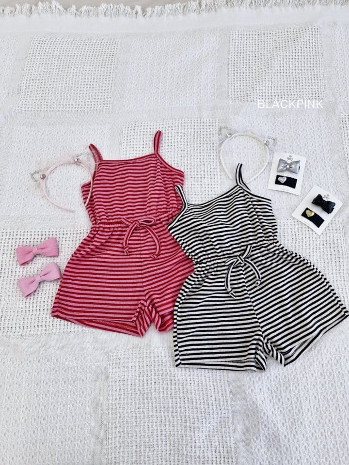 Black Pink - Korean Children Fashion - #discoveringself - Colorful Jumpsuit