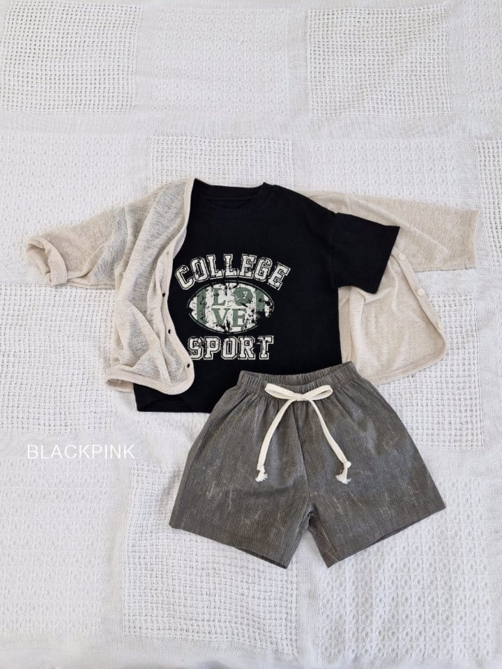 Black Pink - Korean Children Fashion - #kidsshorts - Love Single Tee - 5