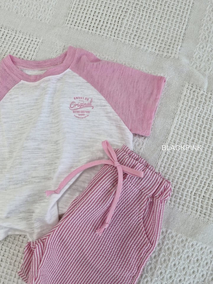 Black Pink - Korean Children Fashion - #kidsstore - Original Raglan Tee - 9
