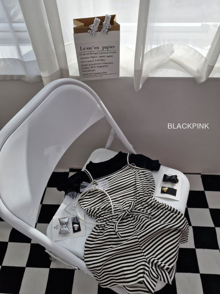 Black Pink - Korean Children Fashion - #kidsshorts - Colorful Jumpsuit - 4