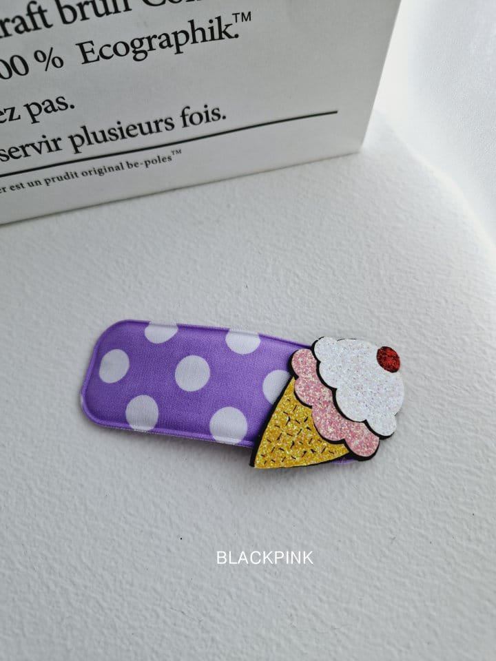 Black Pink - Korean Children Fashion - #littlefashionista - Icecream Dot Pin - 8