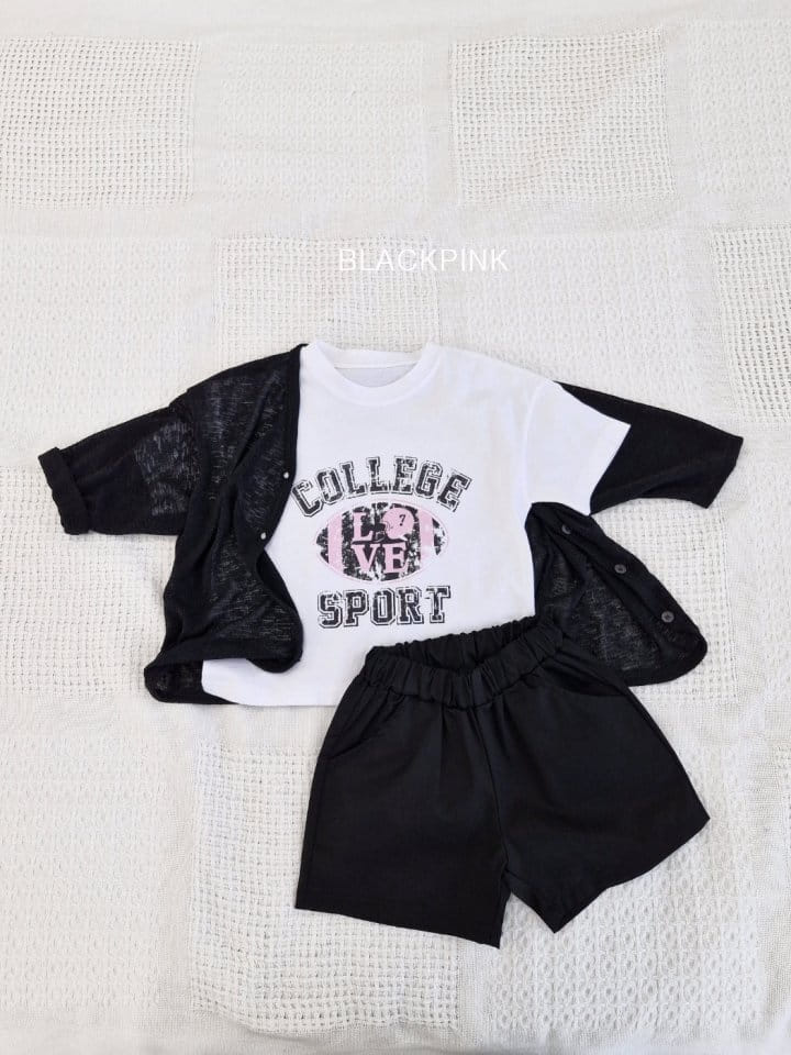 Black Pink - Korean Children Fashion - #littlefashionista - Love Single Tee - 9