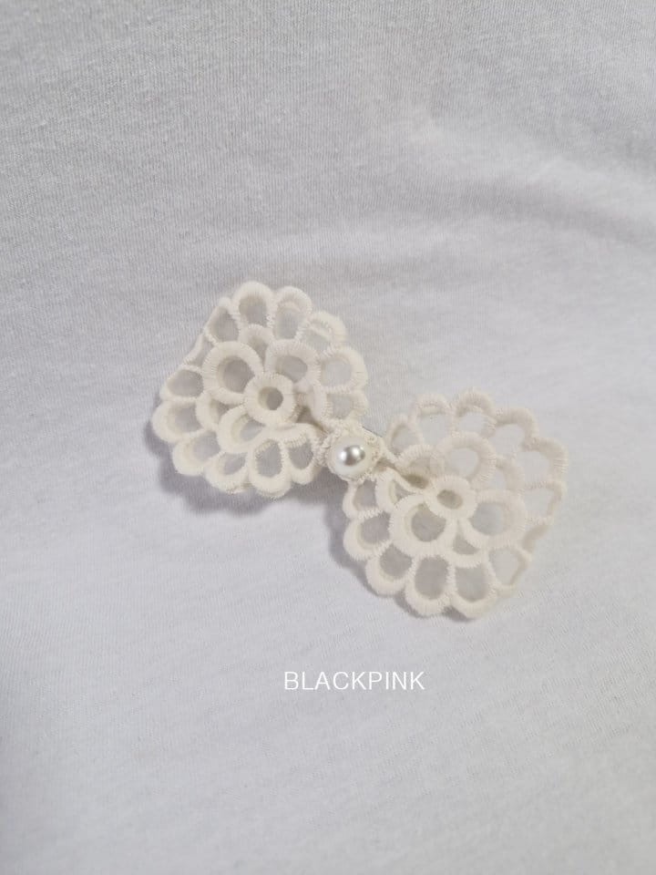 Black Pink - Korean Children Fashion - #littlefashionista - Eva Lace Pin - 4