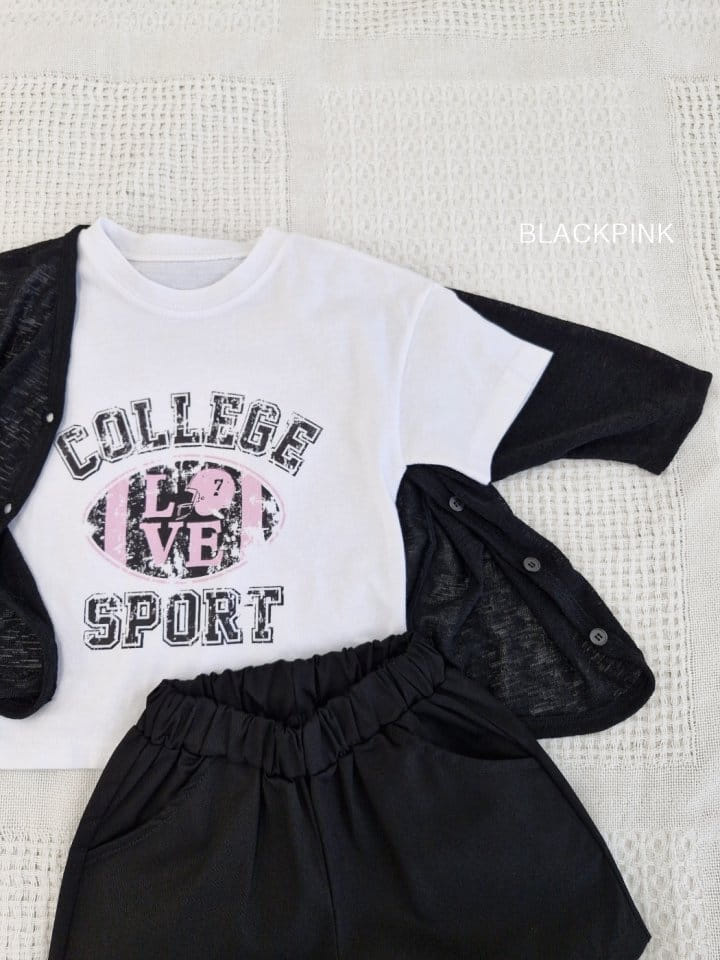 Black Pink - Korean Children Fashion - #magicofchildhood - Love Single Tee - 10