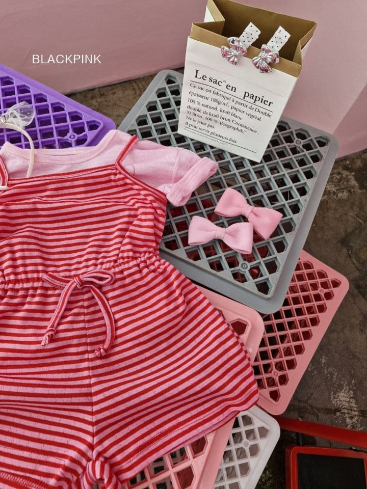 Black Pink - Korean Children Fashion - #magicofchildhood - Colorful Jumpsuit - 8