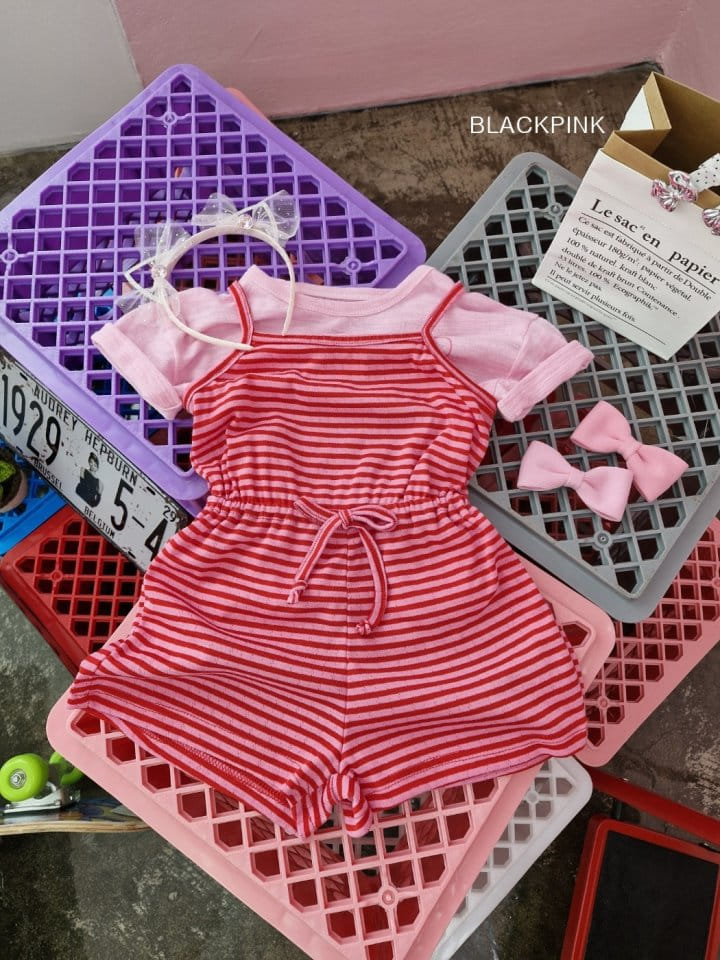 Black Pink - Korean Children Fashion - #prettylittlegirls - Colorful Jumpsuit - 10